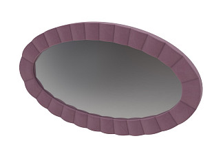 Зеркало Verda настенное Classic (Ткань: Микровелюр Manhattan Ягодный пломбир) 119x5