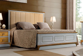 Кровать "Brianson"; без основания, без матраса; (1800x2000); муссон+дуб; Velutto 05