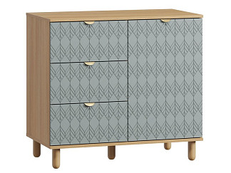 Тумба Теджонс-1 Leaf Mentol Oak