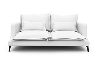 Орматек Mores 3-х местный прямой Soft (Ткань: Шенилл Canvas white) 104x206