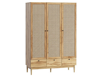 Распашной шкаф Рошаль 3-129x190 Ротанг