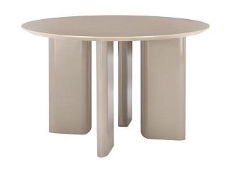Обеденный стол Алмонт 120 Бежевый Глянец