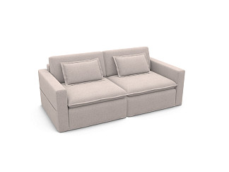 Орматек Meison 2-х местный с подлокотниками Soft (Ткань: Шенилл Siena cream) 120x234