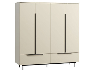 Распашной шкаф Квелен 4-192x200 Светло-бежевый