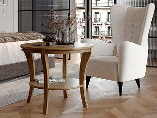 Журнальный стол Verda (Массив (береза) Масло-воск Антик) 80x80