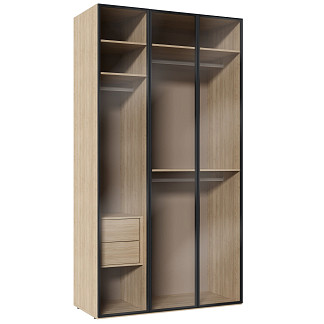 Шкаф трехстворчатый Некст со стеклом Некст