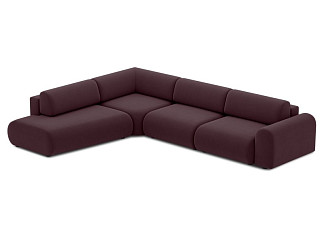 Диван модульный Маиль-5 Velvet Wine