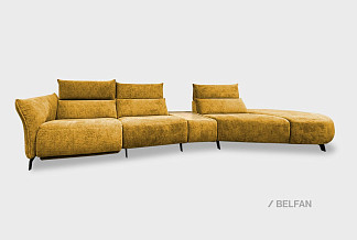 "Floyd" диван индивидуальной  модификации; нераскл.; 1EL+10+1T+7R; PANDORA 308 (гр 1/БК)