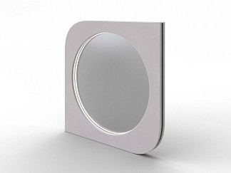 Зеркало Орматек настенное Luna (Ткань: Микровелюр Laska 01 Белая смородина) 91x6