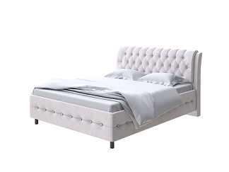 Кровать Como (Veda) 4 с ПМ + Матрас Orto Comfort Middle (Ткань: Велюр Casa Лунный) 200x200