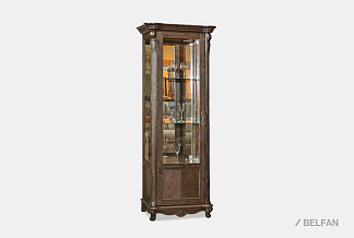 Шкаф с витриной "Алези 8" (левый); античная бронза
