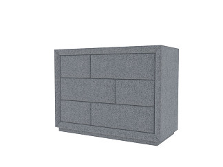 Комод Verda Modern (Ткань: Микрошенилл Rialto Серебро) 48x106