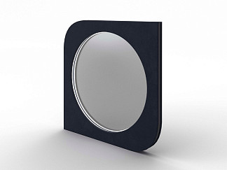 Зеркало Орматек настенное Luna (Ткань: Микровелюр Laska 32 Синий кит) 91x6