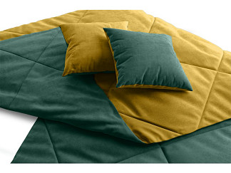 Топпер для дивана Сони-4 Велюр Желтый