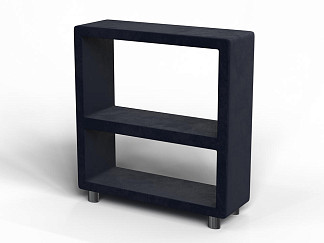 Тумба открытая Verda (Ткань: Микровелюр Laska 32 Синий кит (Verda)) 70x35