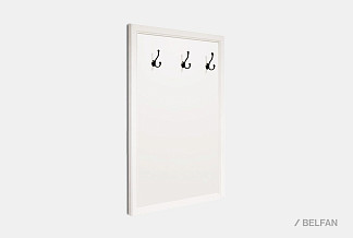 Вешалка настенная для прихожей "Лика"; белая эмаль