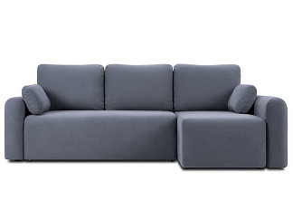 Диван угловой Кирмас-2 Велюр Серо-голубой