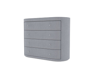Комод Verda Classic (Ткань: Микровелюр Marino 28 Стальной) 53x106