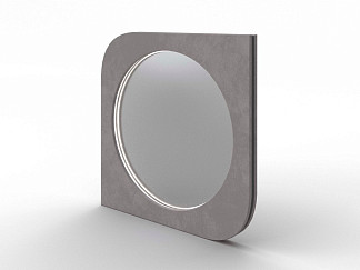 Зеркало Орматек настенное Luna (Ткань: Микровелюр Laska 04 Утренняя роса) 91x6