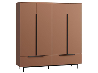 Распашной шкаф Квелен 4-192x200 Терракотовый