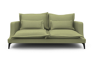 Орматек Mores 3-х местный прямой Soft (Ткань: Шенилл Canvas olive) 104x206