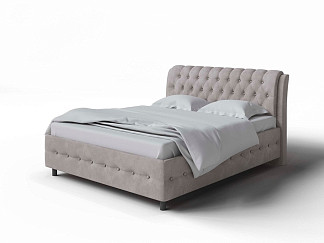 Кровать Como (Veda) 4 с ПМ + Матрас Orto Comfort Middle (Ткань: Микровелюр Laska 04 Утренняя роса) 200x200