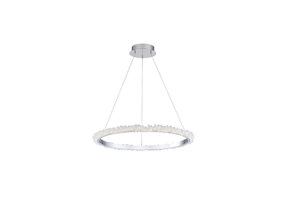 Подвесной светильник 7299-1C65 CHROME+FINISH+CLEAR CRISTALL