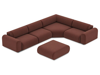 Диван модульный Маиль-6 Textile Marsala