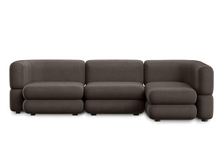 Диван модульный Brera-7 Velour Stone