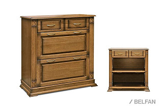 Тумба для обуви "Верди Люкс" 21; дуб рустикаль с патиной