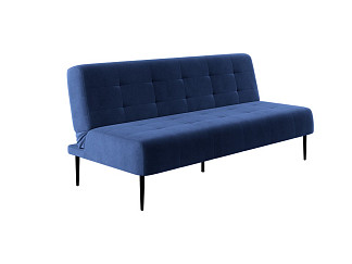 Орматек Диван-кровать Monaco без подлокотников (Ткань: Велюр Barkhat 29 Синий) 111x186
