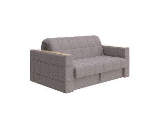 Орматек Диван-кровать прямой Ergonomic dream (ЛДСП+ткань Levis 25 Светло-коричневый/Ясень светлый) 158x211