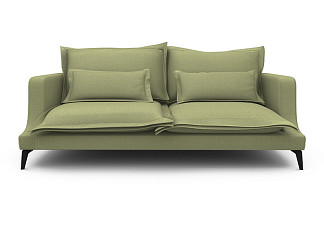 Орматек Mores 3-х местный прямой Soft (max) (Ткань: Шенилл Canvas olive) 104x226