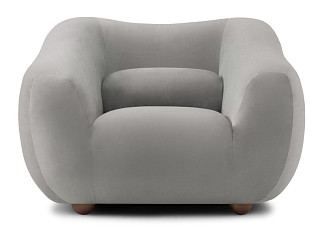 Кресло Тут Рядом Дом Велюр Серый