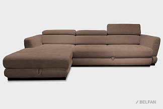 "Орландо" диван с оттоманкой; раскл.; 3MR8ML; "Впередвыкатной" (1580х1920); левый; венге; 1024(1)  (гр.1)