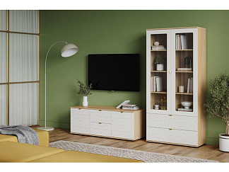 Модульная гостиная Монблан-6 Lunge Milk Oak