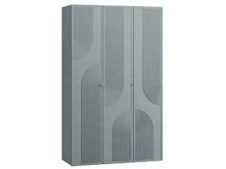 Распашной шкаф Монсон 3-135x222 Серо-зеленый