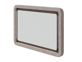 Зеркало Орматек Megapolis (ЛДСП Кантербери+ткань Дуб Кантербери/Gratta 2 Латте) 95x65