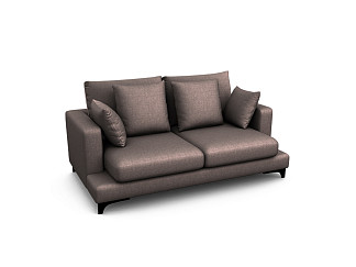 Орматек прямой Verona 2-х местный Soft (Ткань: Рогожка Lino 84 коричневый) 117x194