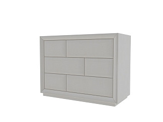 Комод Verda Modern (Ткань: Микровелюр Marino 2 Молочный) 48x106