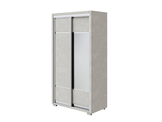 Шкаф Орматек Шкаф-купе 2х дв Orma Soft 2 (1 зеркало) (Ткань: Рогожка Levis 12 Лён) 119x60