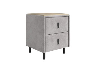 Тумба Орматек Sofix (Велюр/ЛДСП Лофти Серый/Бунратти) 45x45