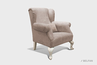 "Шоттэ" кресло; нераскл.; 12; слоновая кость; Royal Velvet 03 (38744)+Royal Velvet 03 (38744); (гр.1)