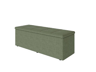Пуфик Орматек Пуф OrmaSoft 2 двухместный (Ткань: Велюр Лама Авокадо) 122x42
