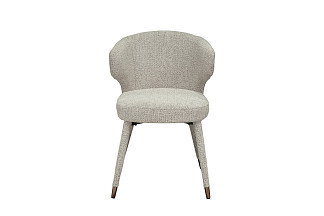 30C-13780 Стул обеденный шенилл белый 55*62*77см