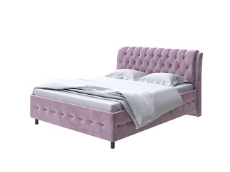 Кровать Como (Veda) 4 с ПМ + Матрас Orto Comfort Middle (Ткань: Велюр Лофти Слива) 200x200