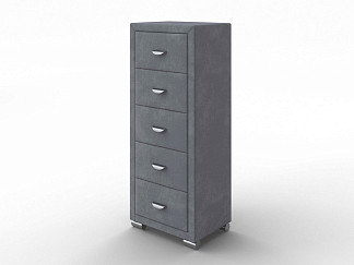 Комод Орматек OrmaSoft 2 (5 ящиков) (Ткань: Микровелюр Laska 06 Серый мох) 50x40