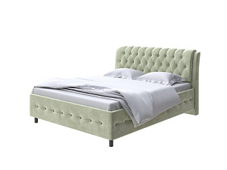 Кровать Como (Veda) 4 с ПМ + Матрас Orto Comfort Middle (Ткань: Велюр Лофти Олива) 200x200