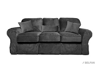 "Рафаэль" диван 3-х местный; раскл.; "Седафлекс-12М-150" (1500х1900); Avrora + Avrora + Tiffany-38-Winter-Moss  (гр.7/Турция/МТХ)