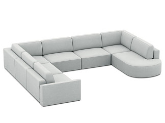 Диван модульный Спейс-М 6 Lazy Silver